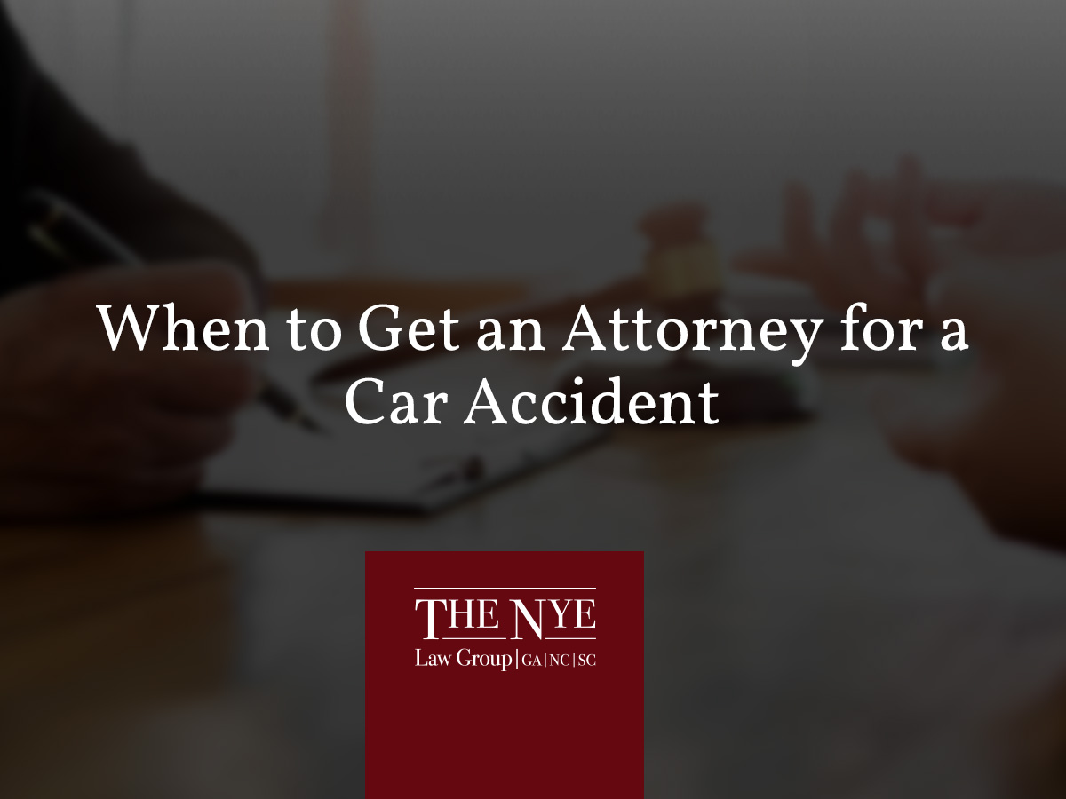 When To Get An Attorney for a Car Accident