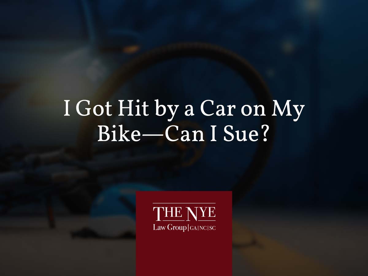 I Got Hit By a Car On My Motorcycle–Can I Sue?